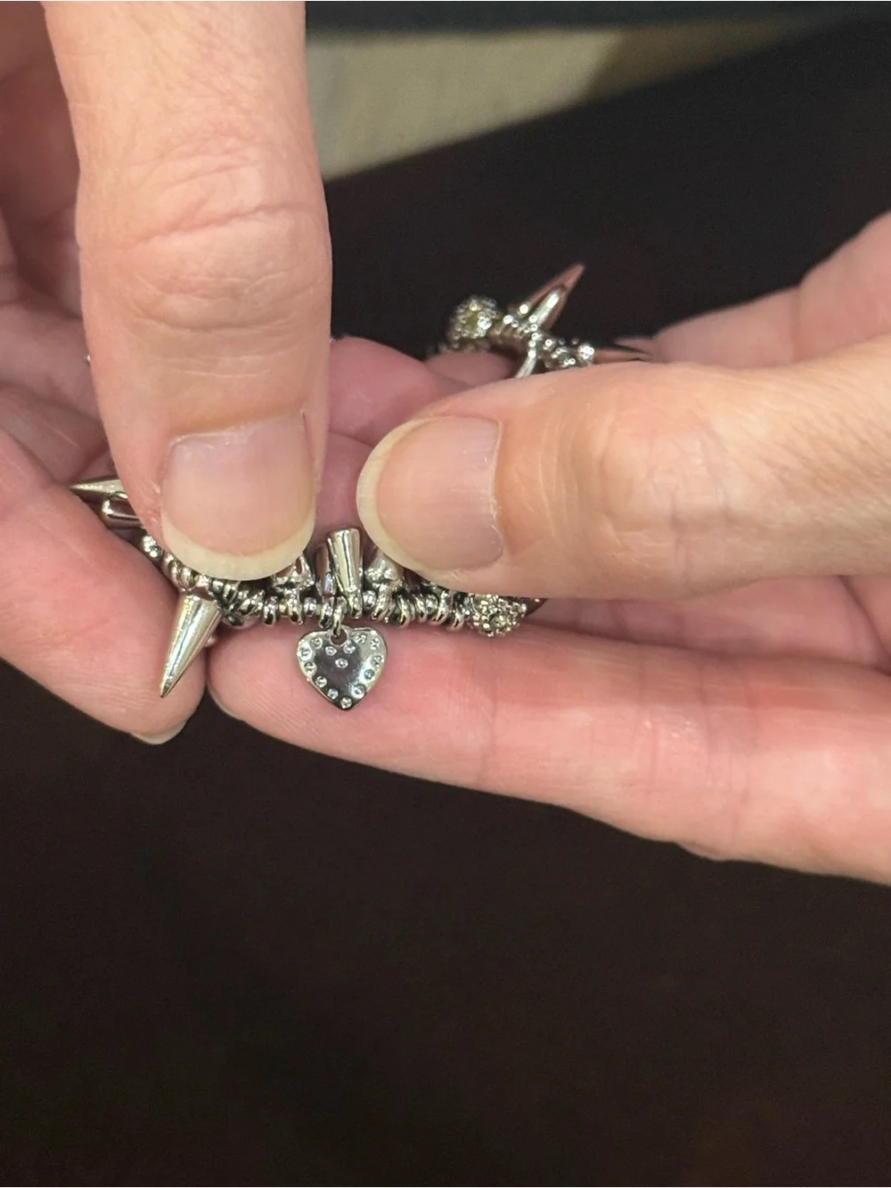 Stella & Dot Silver Spike & Pave Crystal Stretch Bracelet - Women's Jewelry